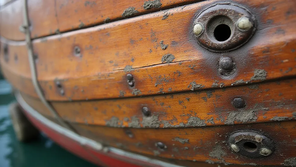 Detail of the clinker hull construction
