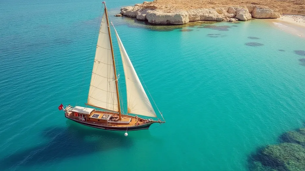 Felucca sailing on the Red Sea