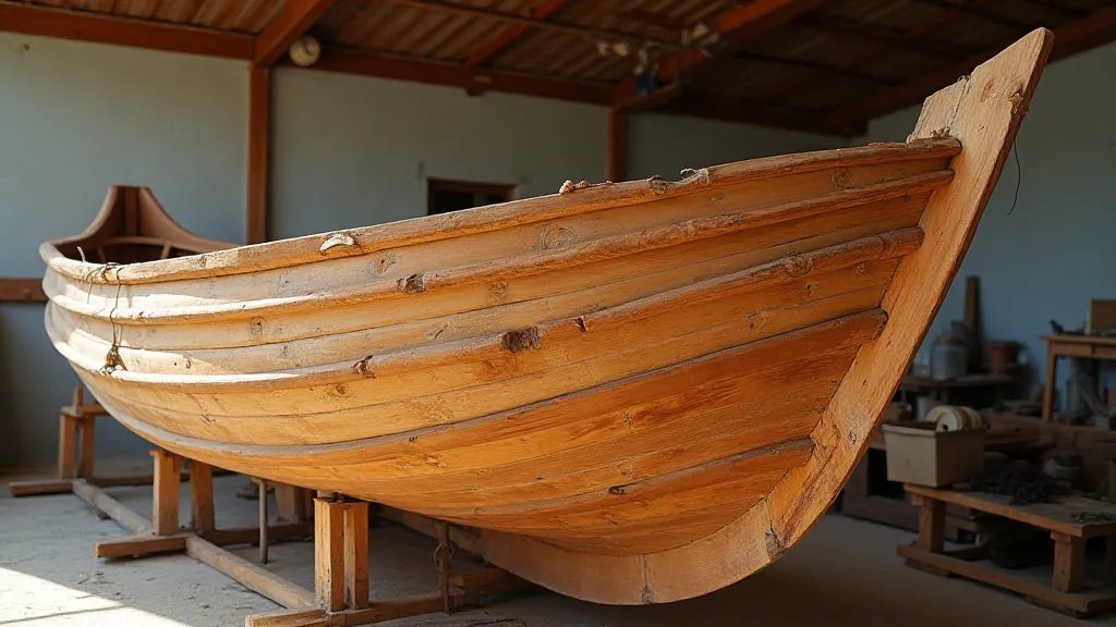 Mediterranean boat building frame