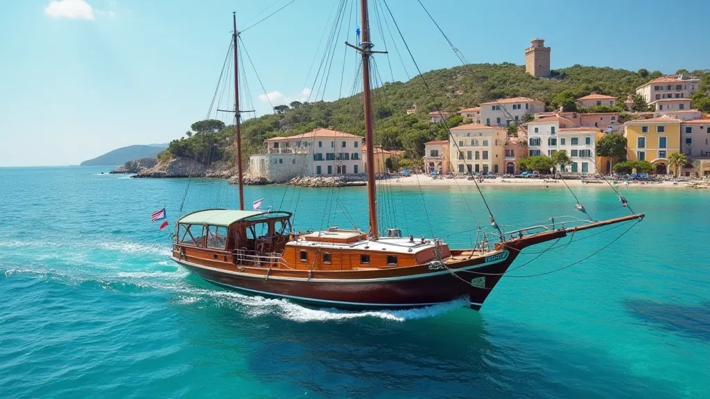 Mediterranean boat sailing