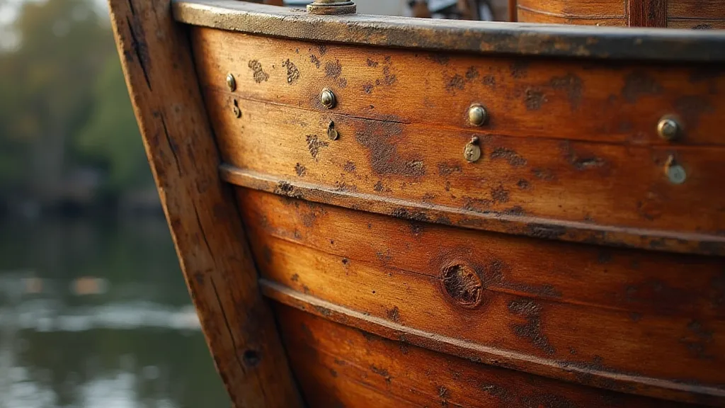 Restored antique fishing boat