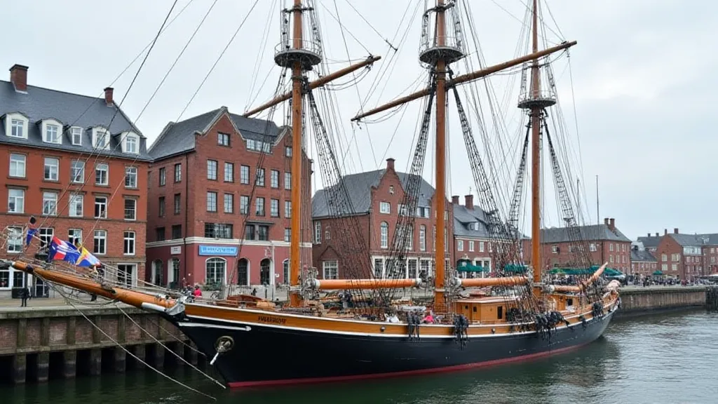 Restored pilot schooner docked in a harbor